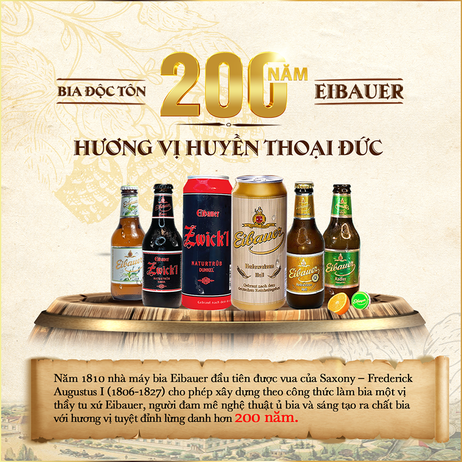 Thùng 20 Chai Cocktail Eibauer Summer Mint 2.5% vol -  Hương Vị Bạc Hà The Mát 250ml