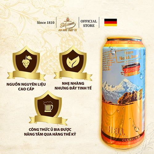 [SINCE 1810] Bia Đức NOAD 4.1 ĐỘ SIÊU GIẢI KHÁT- Chill Nhẹ Nhàng Lên Men Tự Nhiên Thượng Hạng - Nhập Khẩu Chính Hãng