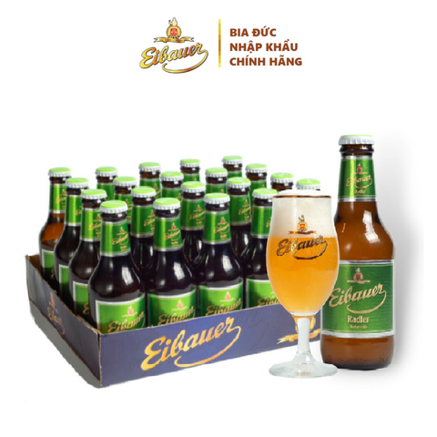 Thùng 20 Chai Cocktail Eibauer Radler 2.5% vol 250ml - Bia Thầy Tu Eibauer Nhập Khẩu Từ Đức