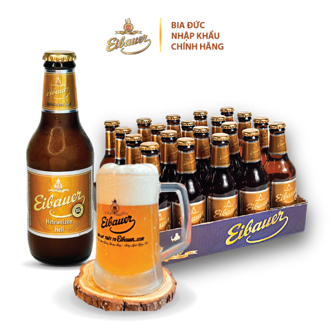 Thùng 20 Chai Bia Thầy Tu Eibauer Vàng 5.2% 250ml/chai  - Bia Đức Nhập Khẩu Chính Hãng