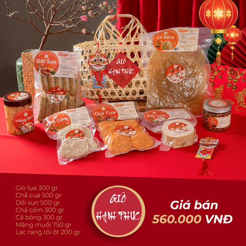  Giỏ quà Tết Hạnh Phúc 