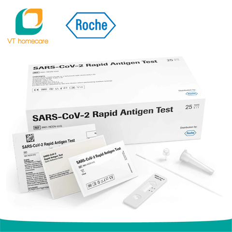  Bộ 3 kit xét nghiệm nhanh Covid-19 Roche SARS-CoV-2 Rapid Antigen Test 