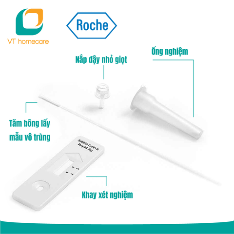  Bộ 3 kit xét nghiệm nhanh Covid-19 Roche SARS-CoV-2 Rapid Antigen Test 
