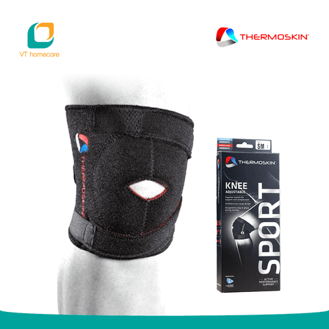  (Thermoskin) Băng nẹp cơ đầu gối phòng chấn thương khi chơi thể thao, tăng tuần hoàn máu và đẩy nhanh phục hồi chấn thương (Knee Ajustable Sport) 