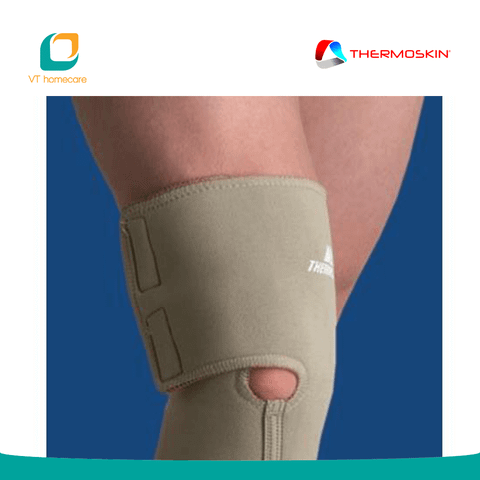  (Thermoskin) Băng nẹp khớp gối hai bên hỗ trợ quá trình điều trị sau chấn thương đầu gối, bị viêm khớp, sưng hoặc tràn dịch ở đầu gối giúp giảm các chấn thương mềm đối với cơ hoặc khớp khi chơi thể thao (Thermoskin Knee support) 