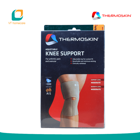  (Thermoskin) Băng nẹp khớp gối hai bên hỗ trợ quá trình điều trị sau chấn thương đầu gối, bị viêm khớp, sưng hoặc tràn dịch ở đầu gối giúp giảm các chấn thương mềm đối với cơ hoặc khớp khi chơi thể thao (Thermoskin Knee support) 