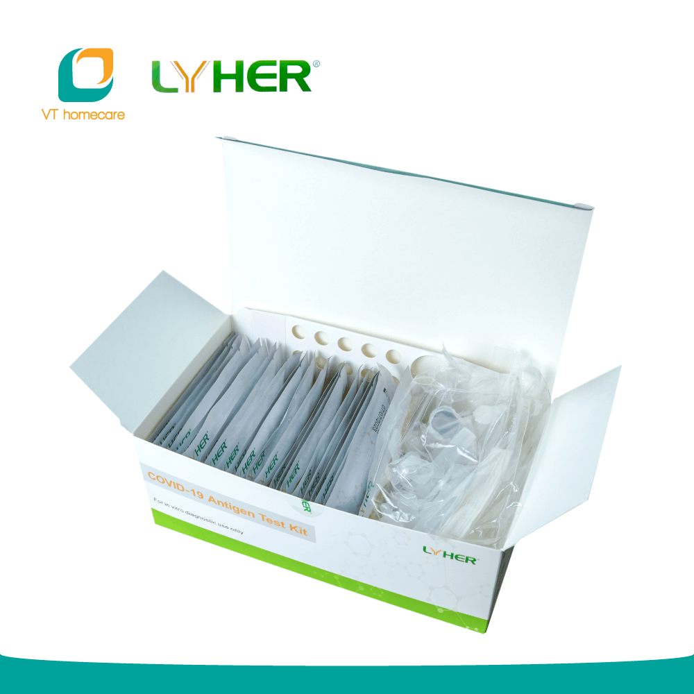  Bộ 3 kit test nhanh kháng nguyên Covid-19 bằng nước bọt LYHER 