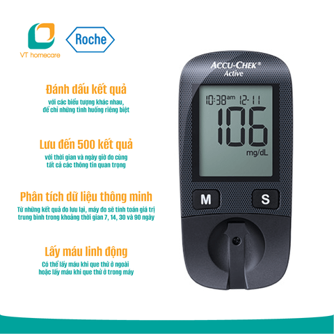 Máy đo đường huyết Accu-Check Active dùng cho cá nhân