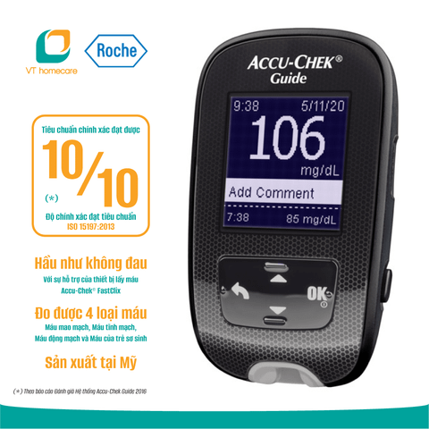 Máy đo đường huyết Accu-Chek® Guide dùng cho cá nhân