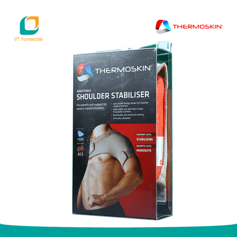  (Thermoskin) Băng nẹp vai 2 bên giúp bảo vệ, giữ nhiệt và giảm đau cho vai (Ajustable Shoulder Stabiliser) 