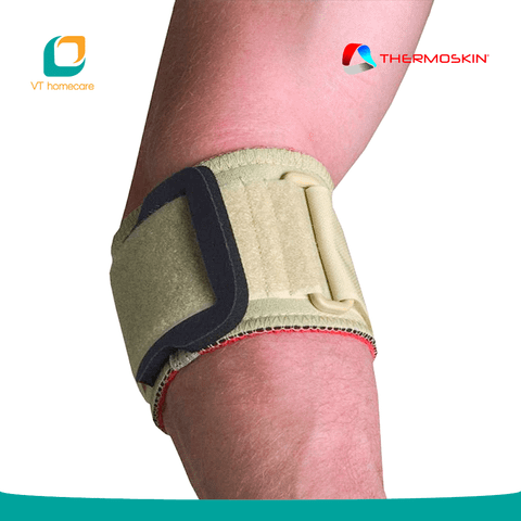  (Thermoskin) Băng nẹp cơ dưới khuỷ tay hỗ trợ điều trị căng cơ, rách cơ, khi chơi tennis hoặc hoạt động mạnh (Ajustable Tennis Elbow Strap) 