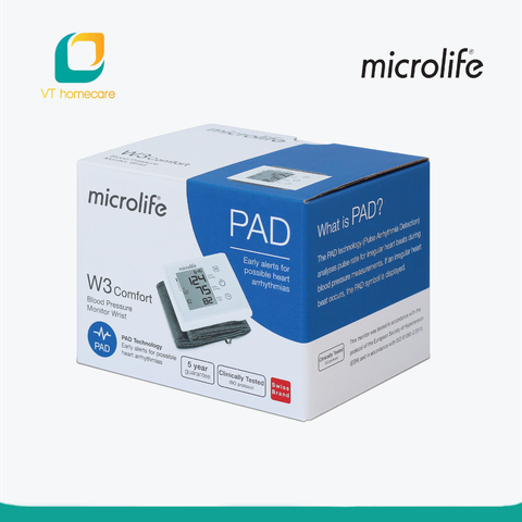  Máy đo huyết áp cổ tay Microlife BP W3 COMFORT+ 