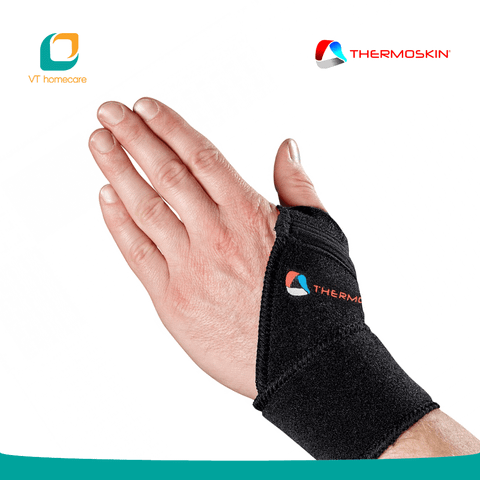  (Thermoskin) Băng nẹp cổ tay 2 bên dùng cho thể thao giúp bảo vệ và hỗ trợ gân/khớp cổ tay khi hoạt động mạnh (Wrist Ajustable Sport) 