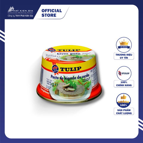 Pate Heo Nấm Tulip 125g - Nhập Khẩu Đan Mạch | Tulip Liver Paté Murshroom 125g