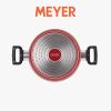 Nồi Chống Dính Forge Red Có Nắp Meyer 20cm - Thương Hiệu Mỹ, SX Thái Lan | Meyer Forge Red Saucepot 20cm