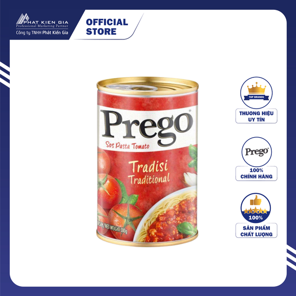 Sốt Mì Ý Cà Chua Truyền Thống Prego 300g (Thương Hiệu Mỹ - SX Malaysia)