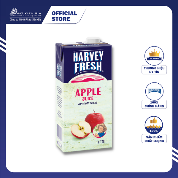 Nước Ép Táo Harvey Fresh 1L - Nhập Khẩu Úc | Harvey Fresh UHT Apple Juice 1L