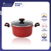 Nồi Chống Dính Forge Red Có Nắp Meyer 20cm - Thương Hiệu Mỹ, SX Thái Lan | Meyer Forge Red Saucepot 20cm