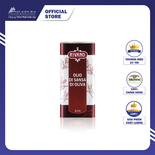 Dầu Bã Oliu Pomace Rivano 5L - Nhập Khẩu Ý | Rivano Pomace Olive Oil 5L