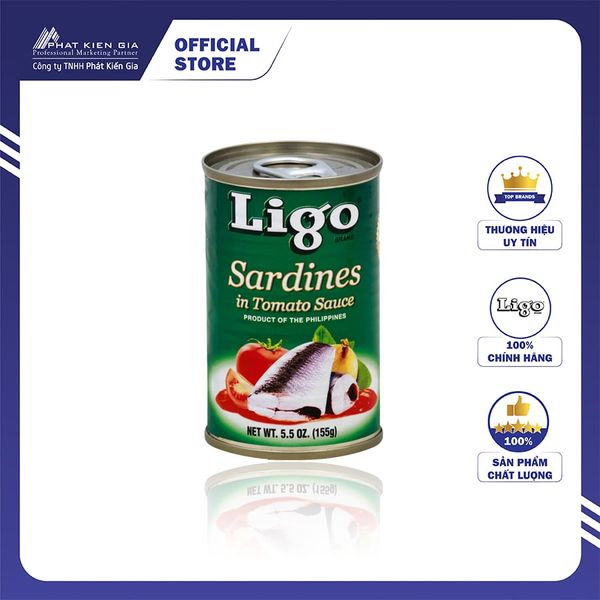 Cá Mòi Sốt Cà Ligo 155g (Thương Hiệu Mỹ - SX Philipines)