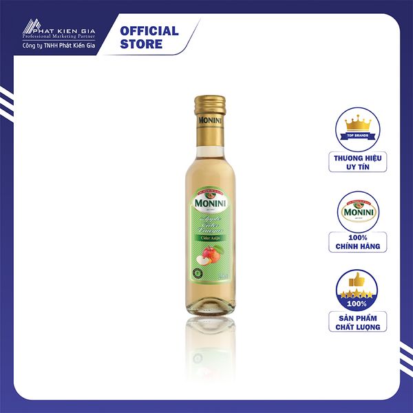 Giấm Táo Monini 250ml - Nhập Khẩu Ý | Monini Apple Cider Vinegar 250ml