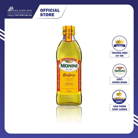 Dầu Oliu Anfora Monini 500ml - Nhập Khẩu Ý | Monini Anfora Olive Oil 500ml