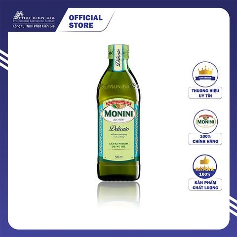 Dầu Oliu Delicato Monini 500ml - Nhập Khẩu Ý | Monini Delicato Extra Virgin Olive Oil 500ml