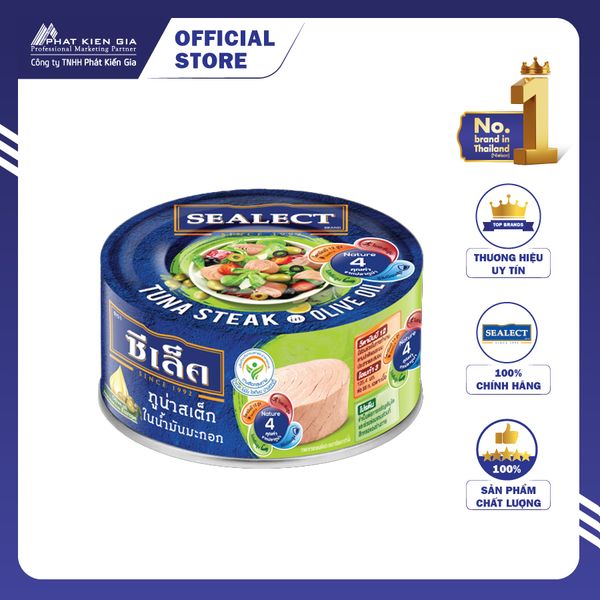 Cá Ngừ Cắt Khúc Ngâm Dầu Ô Liu Sealect 150g (Thái Lan)