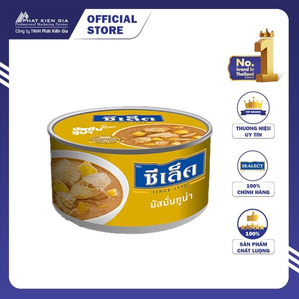 Cá Ngừ Sốt Cà Ri Vàng Massaman Sealect 185g (Thái Lan)