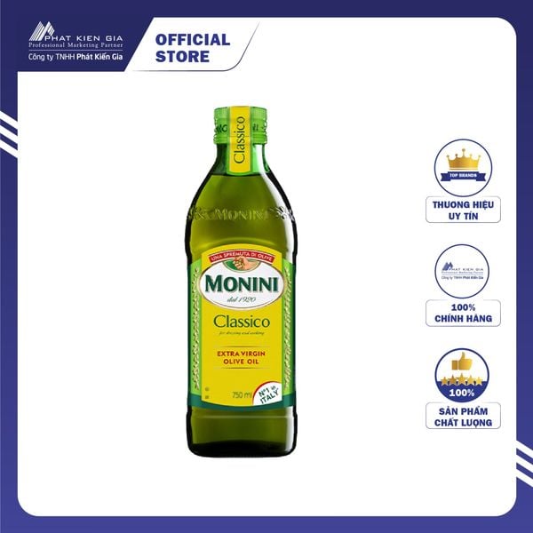 Dầu Oliu Nguyên Chất Monini Extra Virgin 750ml (Italy)