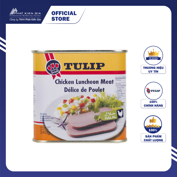 Thịt Gà Đóng Hộp Tulip 340g (Đan Mạch)