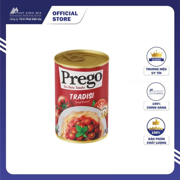 Sốt Mì Ý Cà Chua Truyền Thống Prego 300g - Thương Hiệu Mỹ, SX Malaysia | Prego Traditional Tomato Pasta Sauce 300g