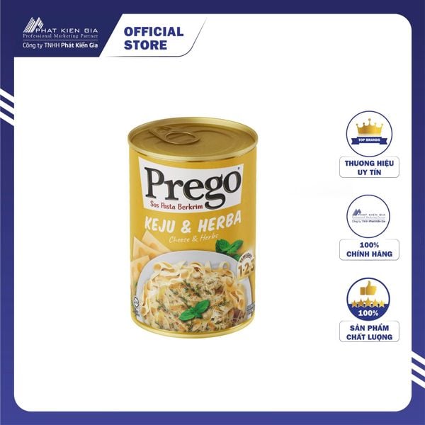 Sốt Mì Ý Phô Mai & Thảo Mộc Prego 290g (Thương Hiệu Mỹ - SX Malaysia)