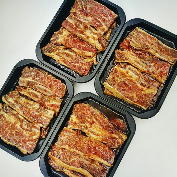  LA 양념 소갈비 / SƯỜN BÒ LA GALBI ƯỚP TƯƠNG TỎI 1KG [Pre-cooked] 