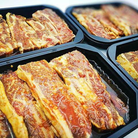  LA 양념 소갈비 / SƯỜN BÒ LA GALBI ƯỚP TƯƠNG TỎI 1KG [Pre-cooked] 