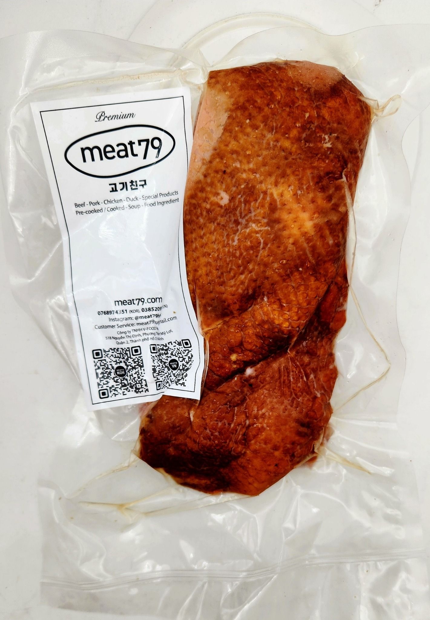  수제훈제오리(무첨가화학물) VỊT HUN KHÓI [Pre-cooked, Duck] 500G 