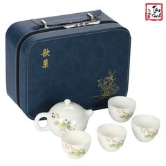 Bộ ấm trà Ngọc Bích Hoa Kim phong cách Nhật Bản