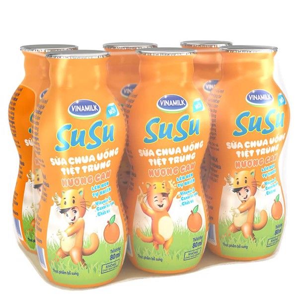 SCU TT hương cam Susu VNM 6x80ml