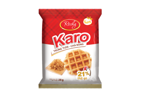 Bánh Karo trứng tươi chà bông 6x26g