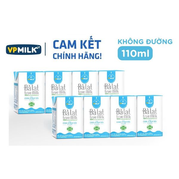 Sữa tươi UHT ít đường VPMilk 4x110ml