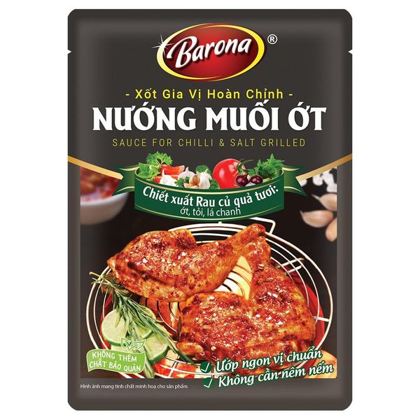 Xốt GVHC Nướng muối ớt Barona 80g