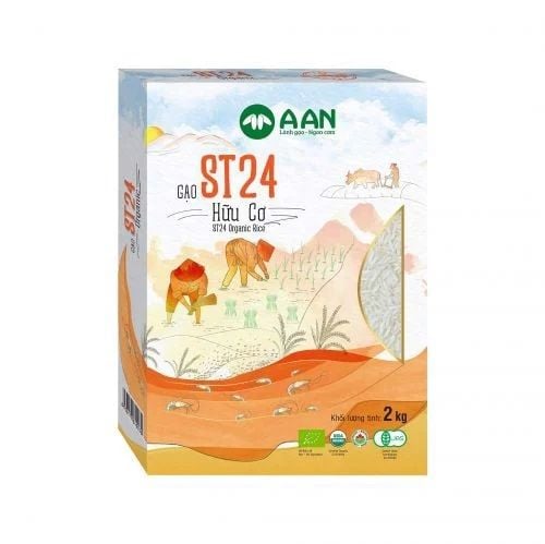 Gạo thơm ST24 Organic Aan 2kg (SNMB-GBT11)