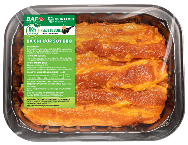 Thịt ba chỉ ướp sốt BBQ