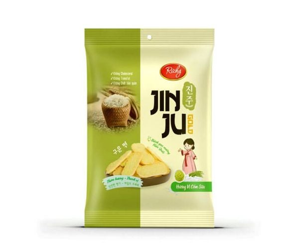 Bánh Gạo Richy Jinju (Vị Cốm Sữa) - Túi 145g
