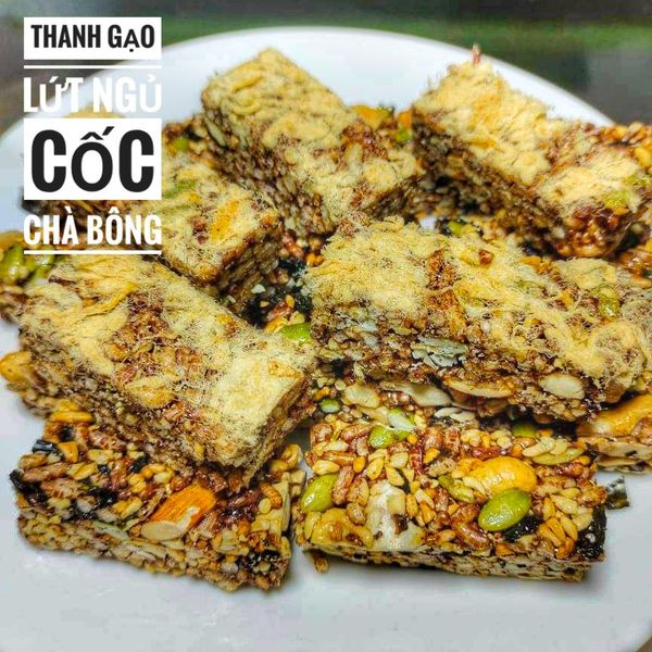 Thanh gạo lứt ngũ cốc chà bông 250g