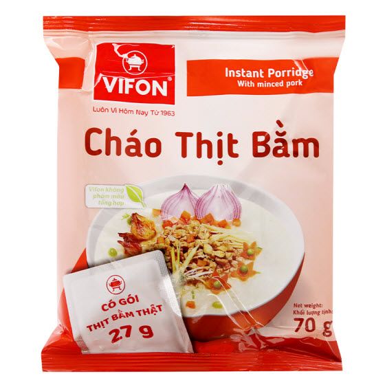 Cháo Thịt Bằm Vifon (Có Thịt Thật) Gói 70g