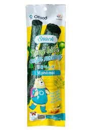 Snack rong biển cuộn nướng vị phô mai O'Food 6g