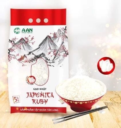 Gạo sạch A An - Gạo Japonica Ruby túi 5kg (SNMB-GBT11)