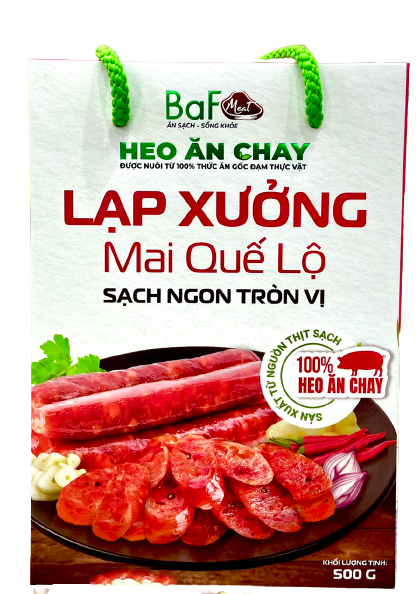 Lạp xưởng heo ăn chay BAF Mai Quế Lộ 500gr (có tiêu)
