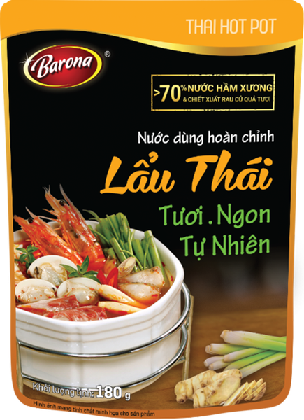 Nước dùng hoàn chỉnh Lẩu Thái Barona 180g